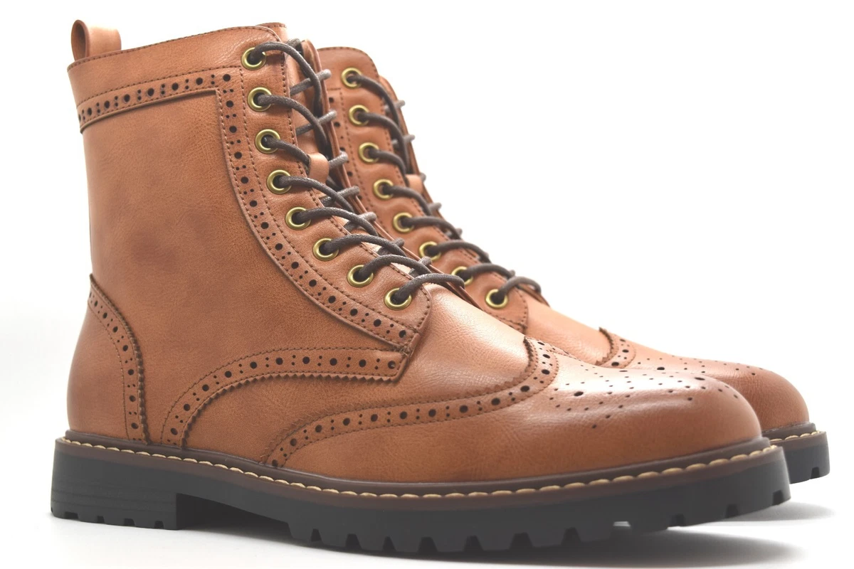 Military brogue hotsell boots