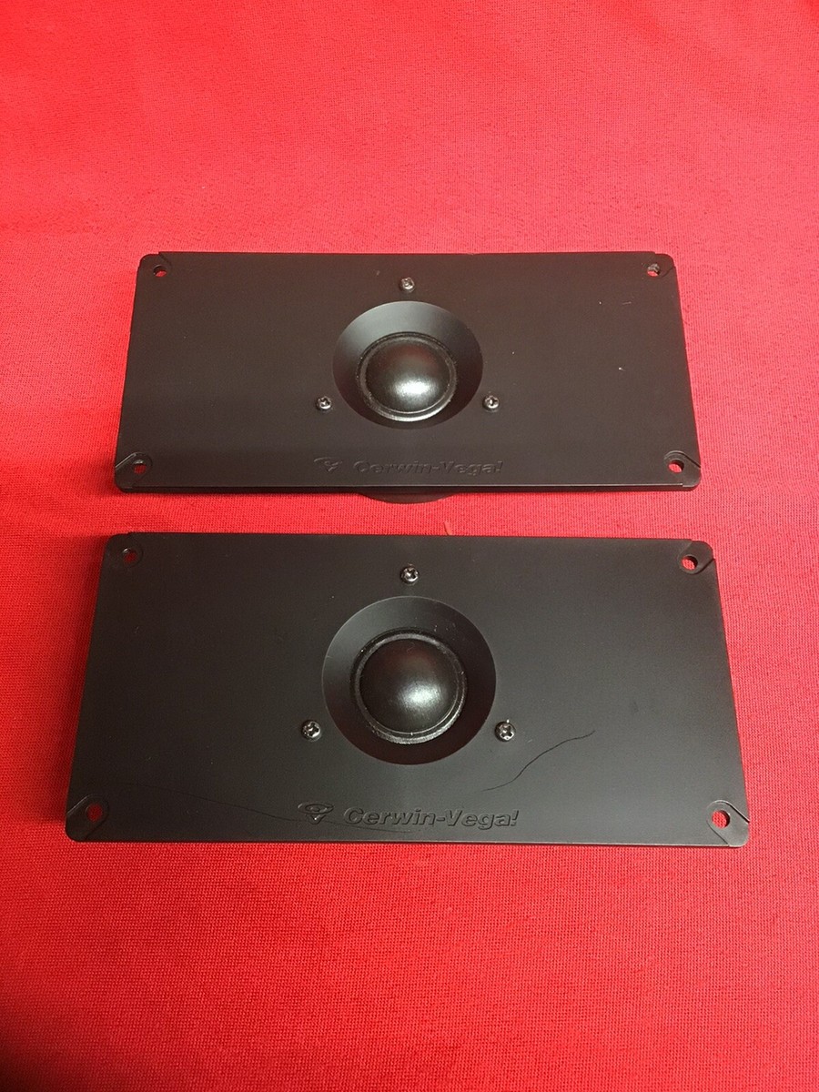 Vintage Cerwin Vega WT-1 Silk Dome Tweeters Pair Tested Good