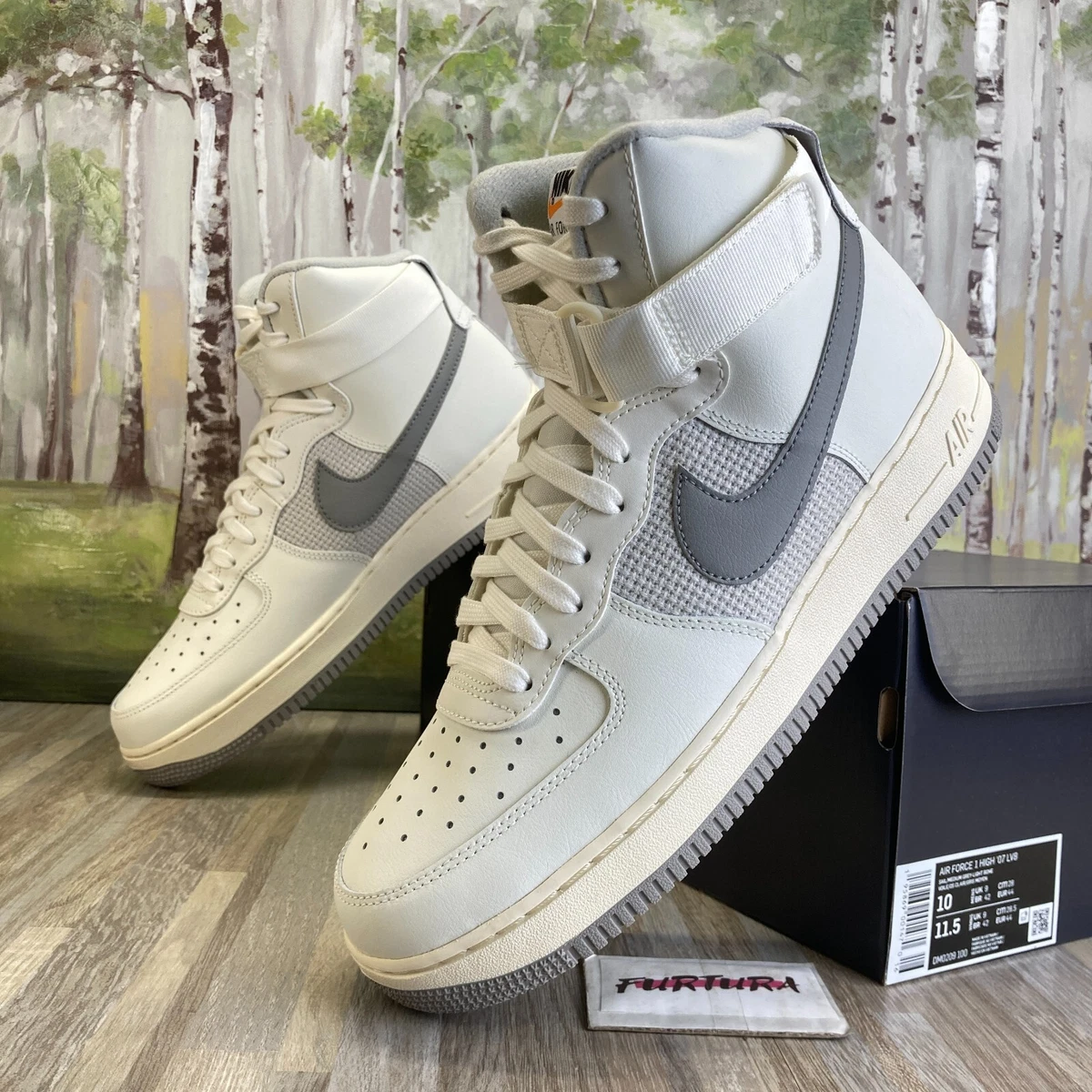 Nike Air Force 1 Mid 07 LV 8 Men's Shoe White/Metallic Silver