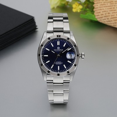 Octopus Men Automatic Watch 36mm Mechanical Wristwatch 10Bar Luminous PT5000