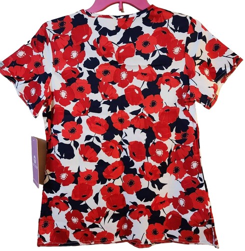 Med Couture Damen Scrubs Gr. XS - Small Top Style 8524 Blumenmuster 3 Taschen NW - Bild 2 von 2
