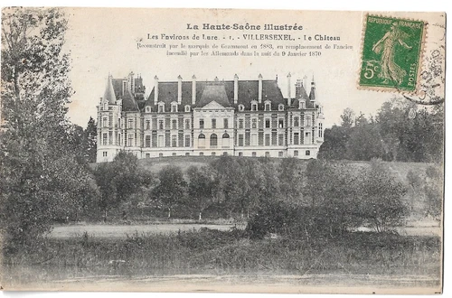 Postcard VILLERSEXEL the castle