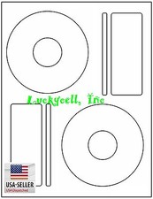 DVDMMXH, 200 CD/DVD Labels Memorex Compatible Half Face 100 Sheets Larger Core