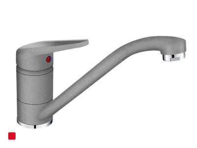 Franke Novara-Plus Steingrau Armatur Festauslauf Einhebelmischer Granit Grau HD