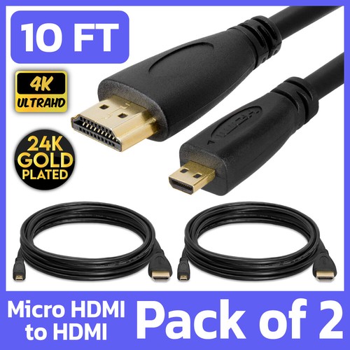 4K HDMI Cable 10FT 5-Pack, HDMI To HDMI 2.0 Cable 10 FT, Shielded HDMI Computer Monitor Cable For TV PS4 PS5 Xbox Computer Monitor And More-High Speed HDMI Cord Support HDCP 2.2