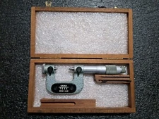 TESA 0-1" NO. 210-1 THREAD ANVIL MICROMETER 