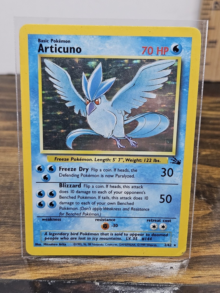 ARTICUNO Holo 2/62 Fossil Set Pokemon Card | eBay