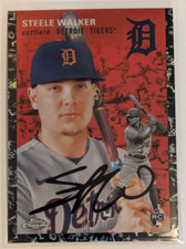 2023 Topps Chrome Platinum STEELE WALKER #70 BLACK TOILE Refractor /10 Rookie RC