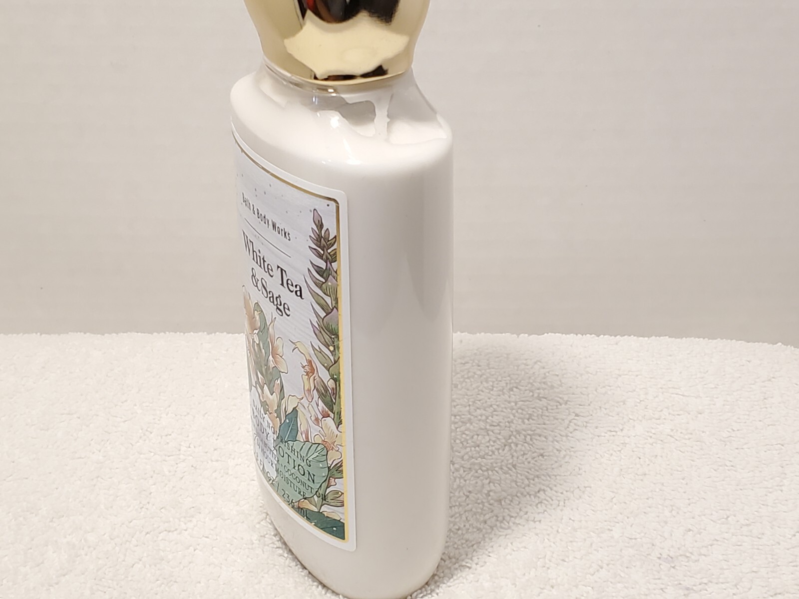 New Bath & Body Works White Tea Sage Body Lotion Cream 8 oz Shea Butter Coconut eBay