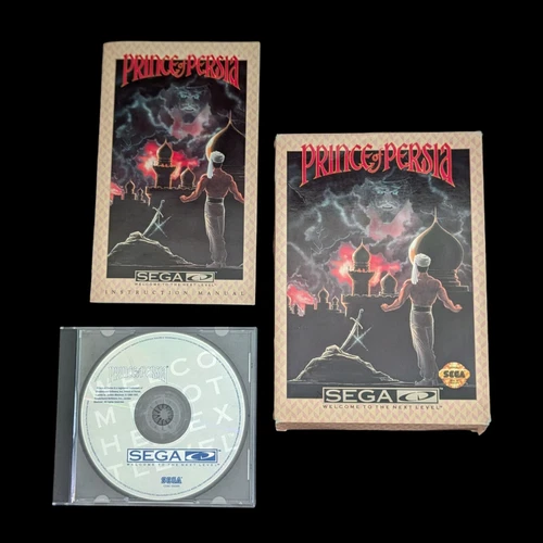 Sega CD Prince Of Persia Video Game (1992) with Registration Card
