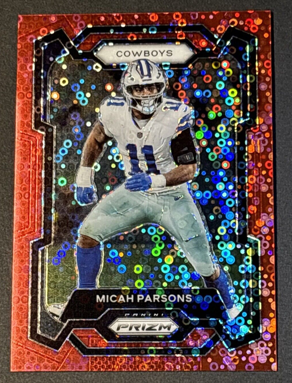 2023 Panini Prizm Prizms No Huddle Red #78 Micah Parsons 42/70 COWBOYS