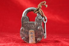 Antico lucchetto indiano in ferro fatto a mano | Chiave singola unica, funzio...
