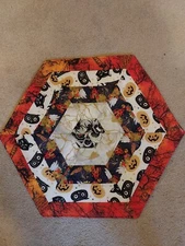 HANDMADE  HALLOWEEN TABLE TOPPER ONE OF A KIND LOT C