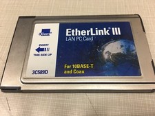 3Com EtherLink III LAN PC Card 3C589D - for 10BASE - T  Coax