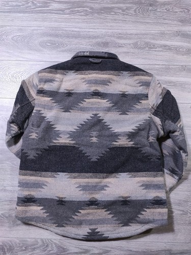 Jachs New York Jacket Adult Large Aztec Sherpa Lined Wool Blend Shirt Mens - Picture 6 of 6