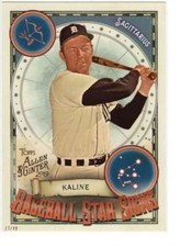 Al Kaline 2019 Allen and Ginter Baseball Star Signs 5x7 #BSS-10 /49 Tigers 