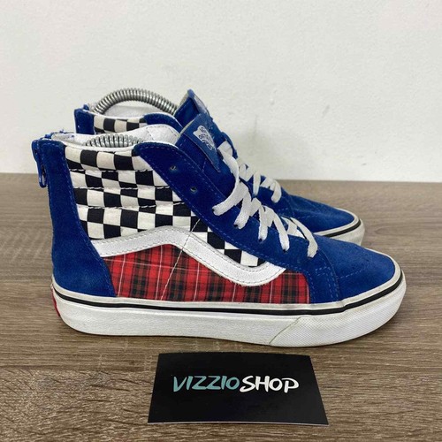 blue suede checkered vans