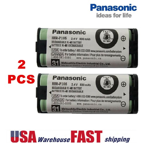 Teléfono Panasonic HHR P105 baterías de repuesto de batería 2,4V | eBay
