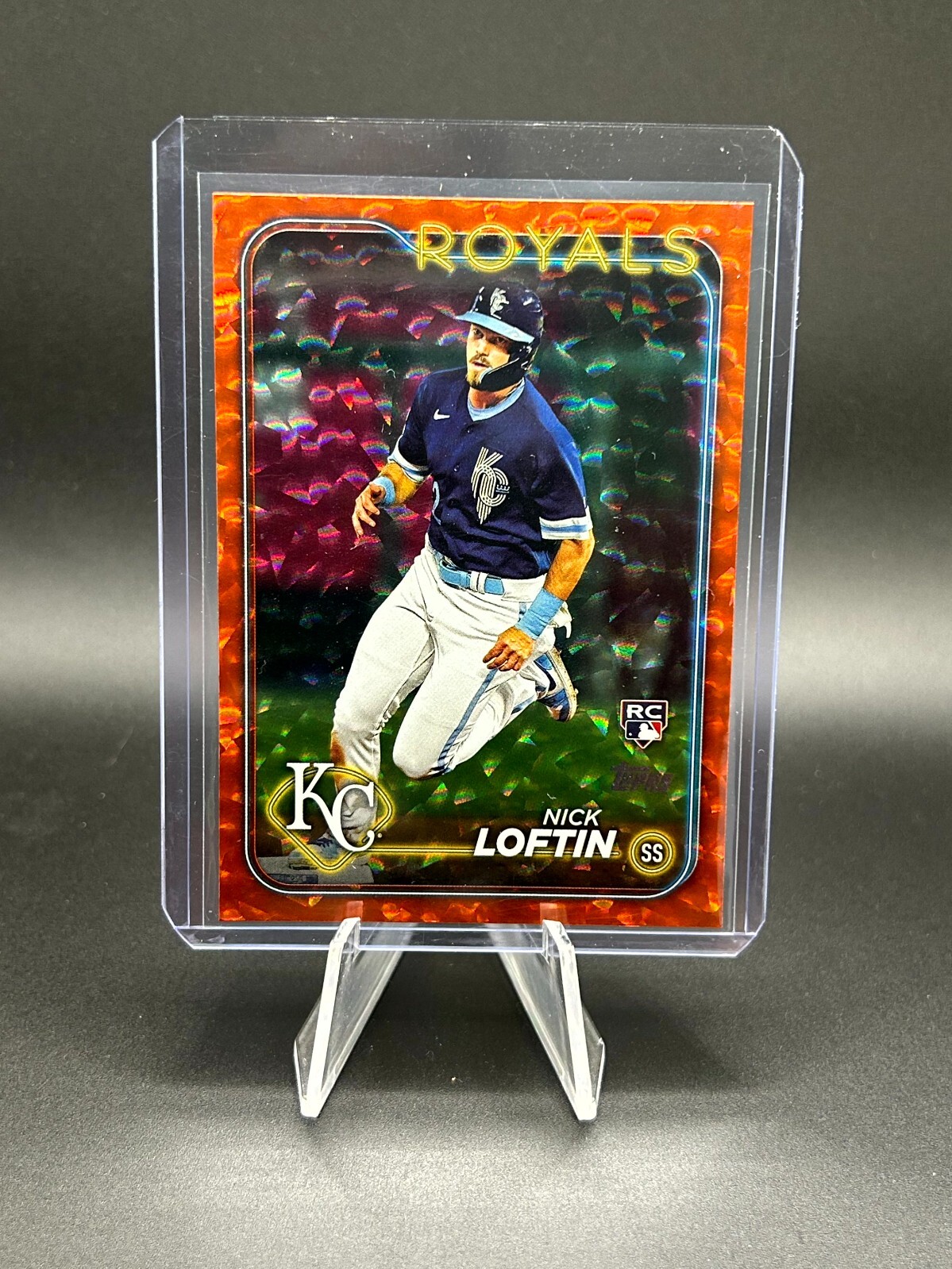 2024 Topps Series 2 Nick Loftin Kansas City Royals #506 Rookie Orange Foil /299