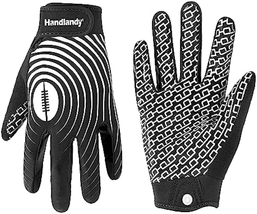 HANDLANDY Youth Football Gloves Rugby Baseball Gloves for Kids