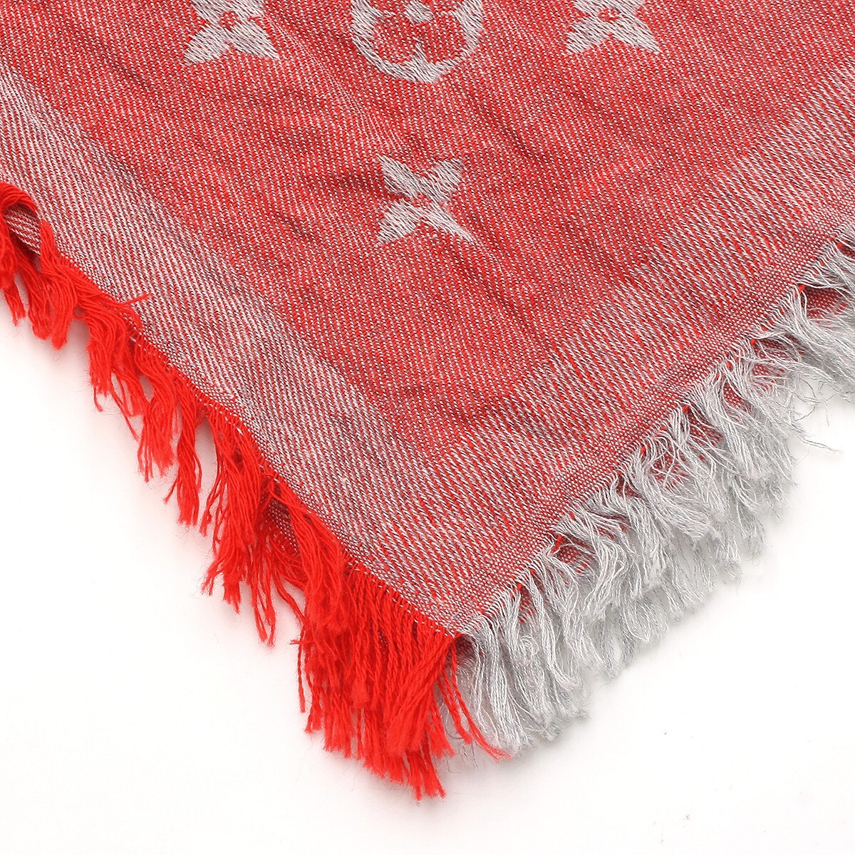 Louis Vuitton Cotton Etole Monogram Essential Scarf Stole Shawl 