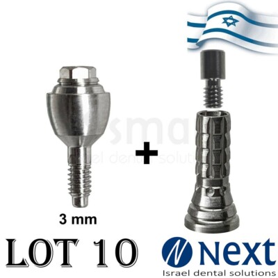 LOTx10 Straight Multi Unit Abutment MIS Regular SP 2.42 hex titanium 3mm