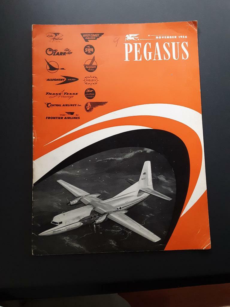 1956 Pegasus Fairchild Engine & Airplane Corp. Magazine F27 Propjet