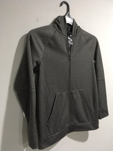 Boys Size L Large 12–14 Champion Full Zip Hoodie Gray Pockets - Picture 5 of 11