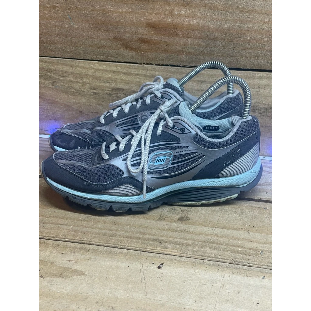 Skechers SRR Pro Speed Running Shoes Gray Blue 12415 Low Top Lace Up 9M | eBay