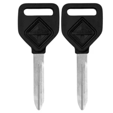 2x New Uncut Non-Transponder Key Blank w/ Logo For International Vehicles 690356