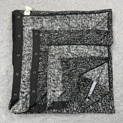 Lululemon Vinyasa Scarf Wrap Jacquard Shawl Snaps Reversible Cowl Neck Arm  Holes