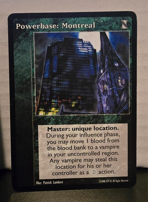 #ad #ad VTES Powerbase: Montreal KoT V:TES Vampire the Eternal Struggle $11.00