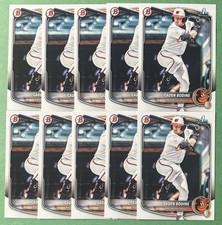 (10) 2025 Bowman Draft Caden Bodine 1st Rookie Card Lot - Tampa Bay Rays RC