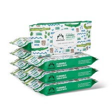 Amazon Brand - Mama Bear Toddler Toilet Wipes, Fragrance Free, Plant-Based
