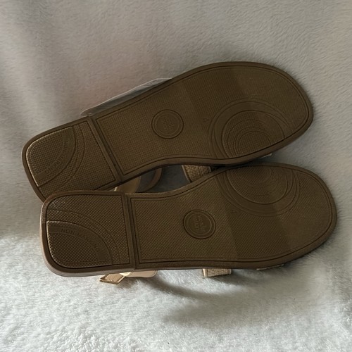 Wonder Nation große Mädchen Größe 4 Sandalen mit beige verstellbaren Riemen Schuhe neu  - Bild 6 von 9