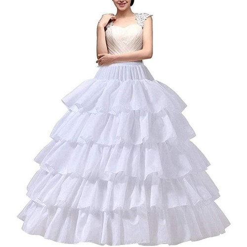 Puffy Design Wedding Underskirt White Hoop Crinoline  Wedding Ceremony - Picture 6 of 21