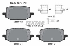 Bremsbeläge 2658901 TEXTAR für NISSAN RENAULT