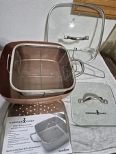  COPPER CHEF 1 PAN 6 WAYS TO COOK ,BROIL,BAKE,FRY,STEAM,BRAISE