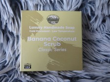 Falls River Soap Company Banana + Coconut Scrub Soap Bar Sale Price to Clear x 3