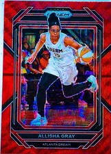 Allisha Gray 2023 WNBA Prizm Basketball Ruby Red Wave Prizms Holo Card #45