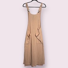 K/Lab Pink Ribbed Overall Style Dress Small