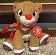 NWT Rudolph The Red Nosed Reindeer Musical Plush Toy Baby's First Christmas 8  