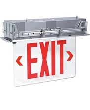 Qllite Recessed Mount Edge - Lit LED EXIT - 120-347Vac *NEW IN BOX*