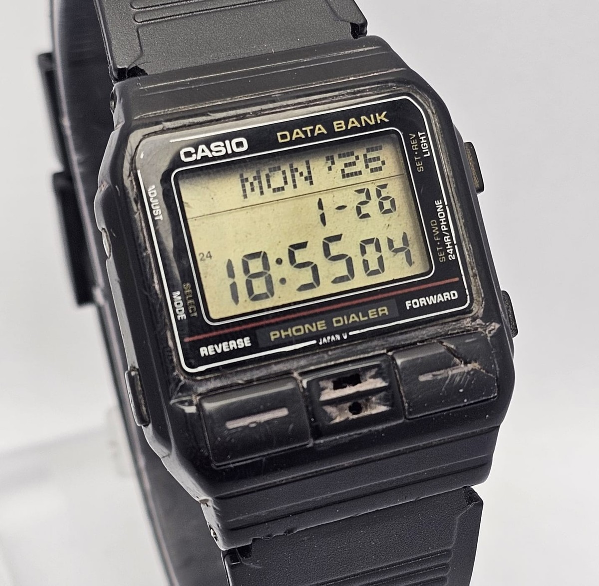 カシオ　データバンク　DBA-800 フォーンダイアラー Casio Data Bank DBA-800 Phone Dialer Vintage Men's Watch | eBay