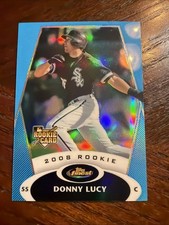 2008 Topps Finest Blue Refractor /299 Donny Lucy #128