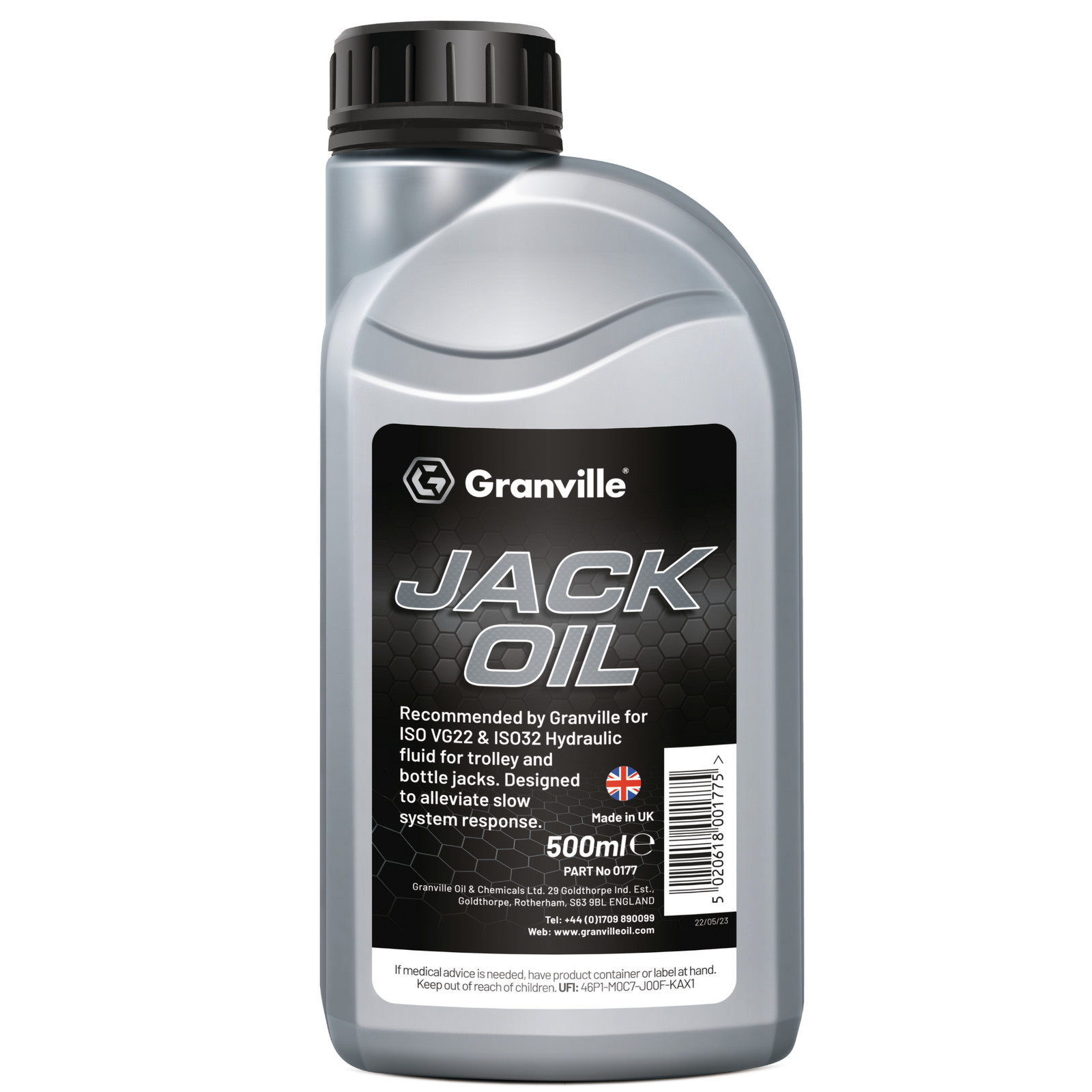 Granville Hydraulic Jack Oil Fluid Trolley Bottle Compression Fluid 500ml