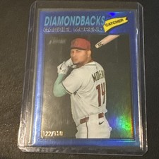 Gabriel Moreno 2026 Topps Heritage Blue Chrome 122/150 #361 Diamondbacks