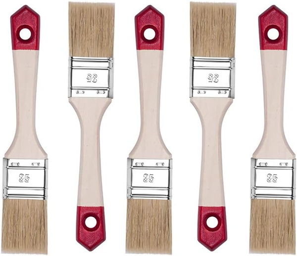 Hardy Working Tools Flachpinsel-Set 5-Teilig, 5 StüCk – 35 Mm Breite, Malerpinse-image