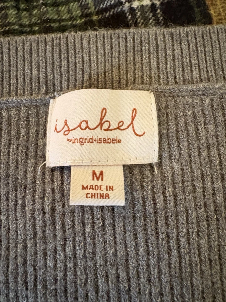 Suéter tejido gris Isabel Maternity Ingrid & Isabel para mujer talla mediana Foto 2 de 4