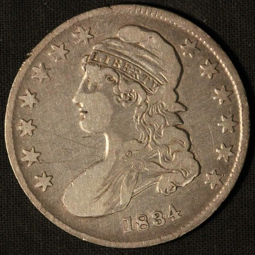 1834 50c gedeckelte Büste Silber Half Dollar - kostenloser Versand USA